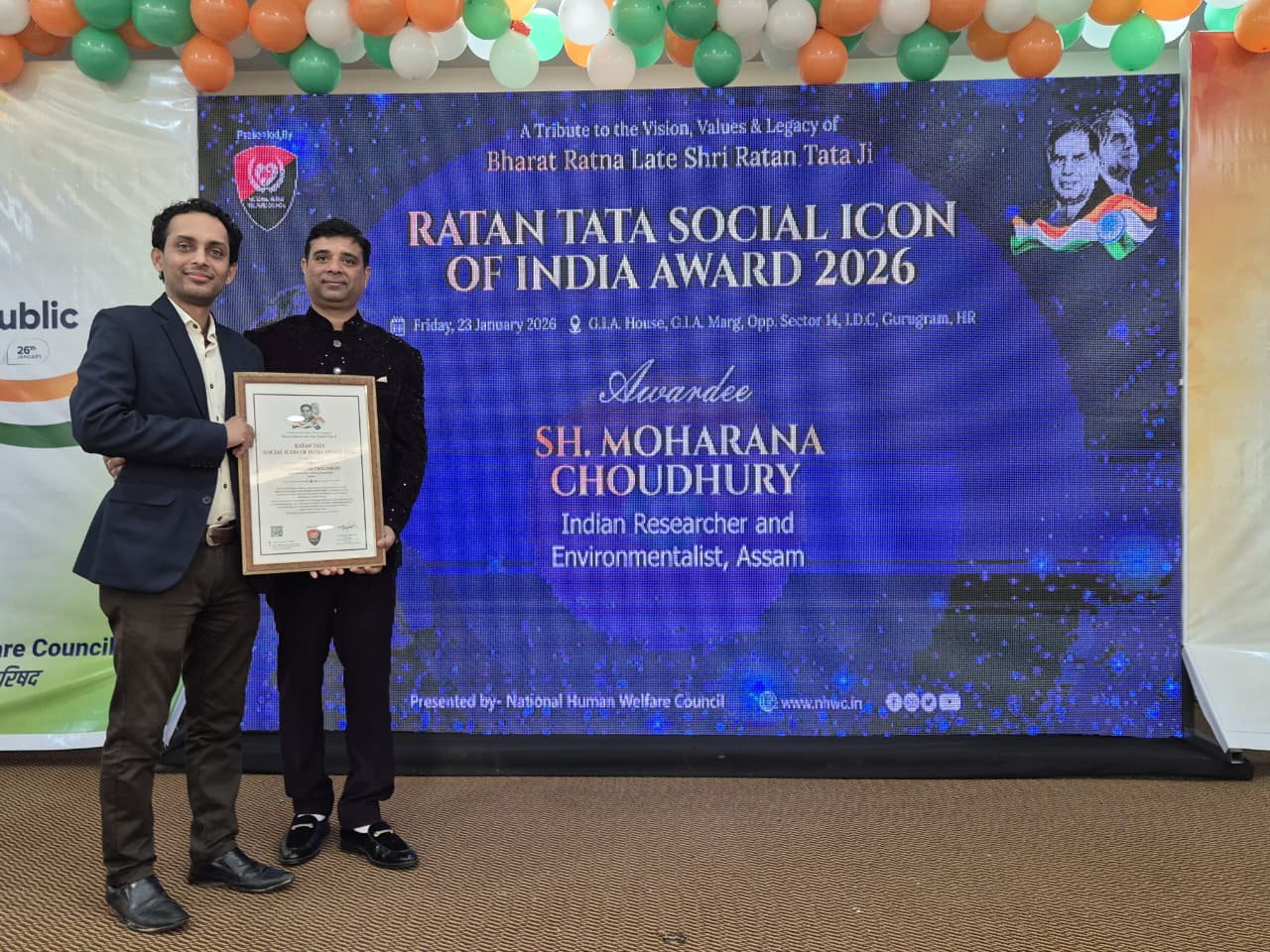 Assam researcher receives Ratan Tata Social Icon of India Award 2026