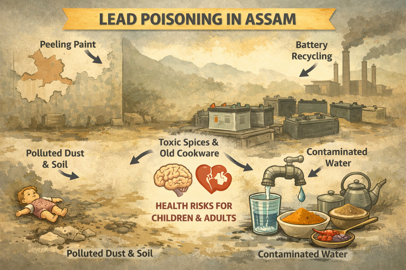Lead in the shadows: Assam must wake up to an invisible health crisis
