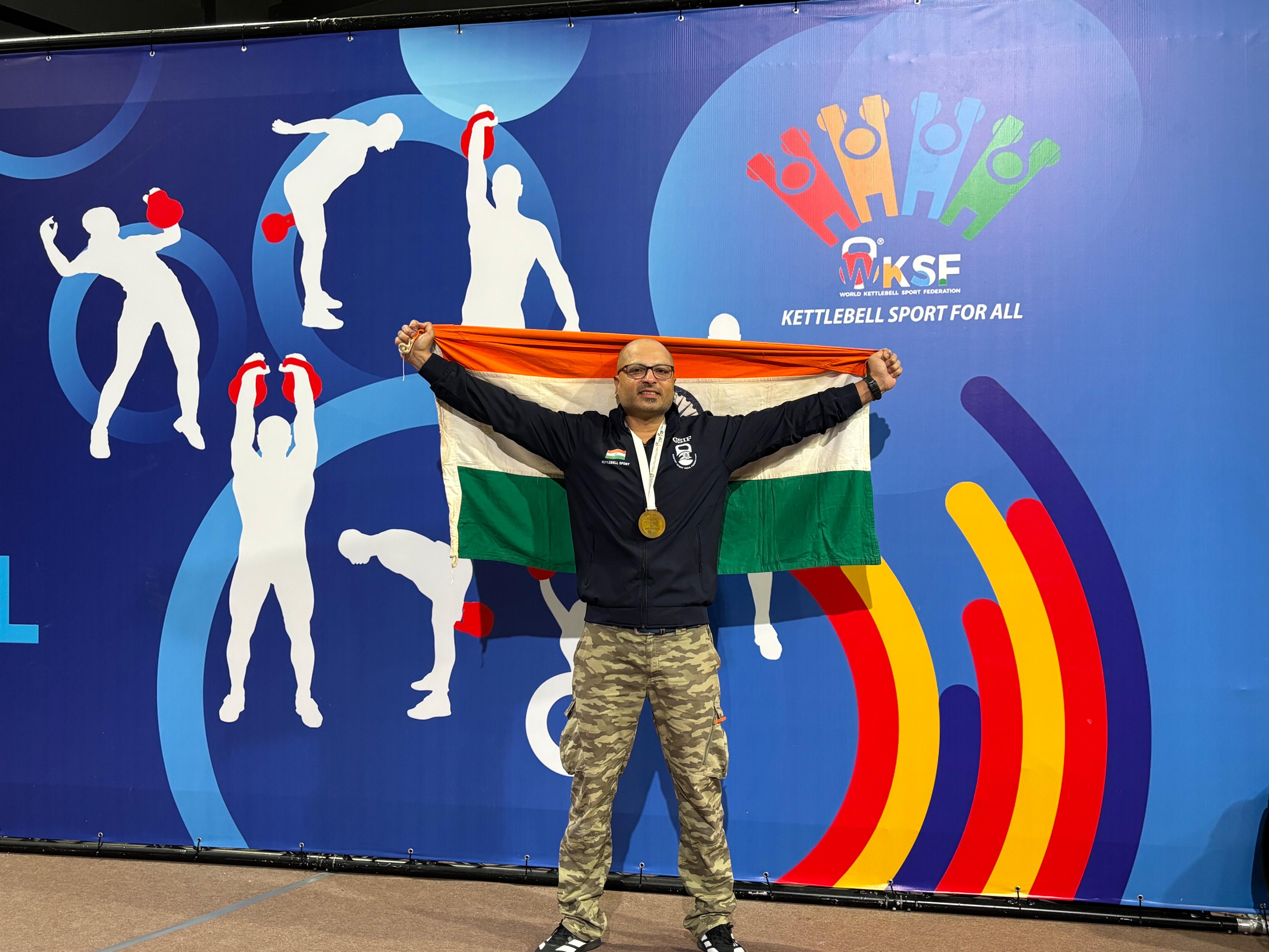 Meghalaya’s Sandeep Sharma wins gold at Kettlebell World Championship