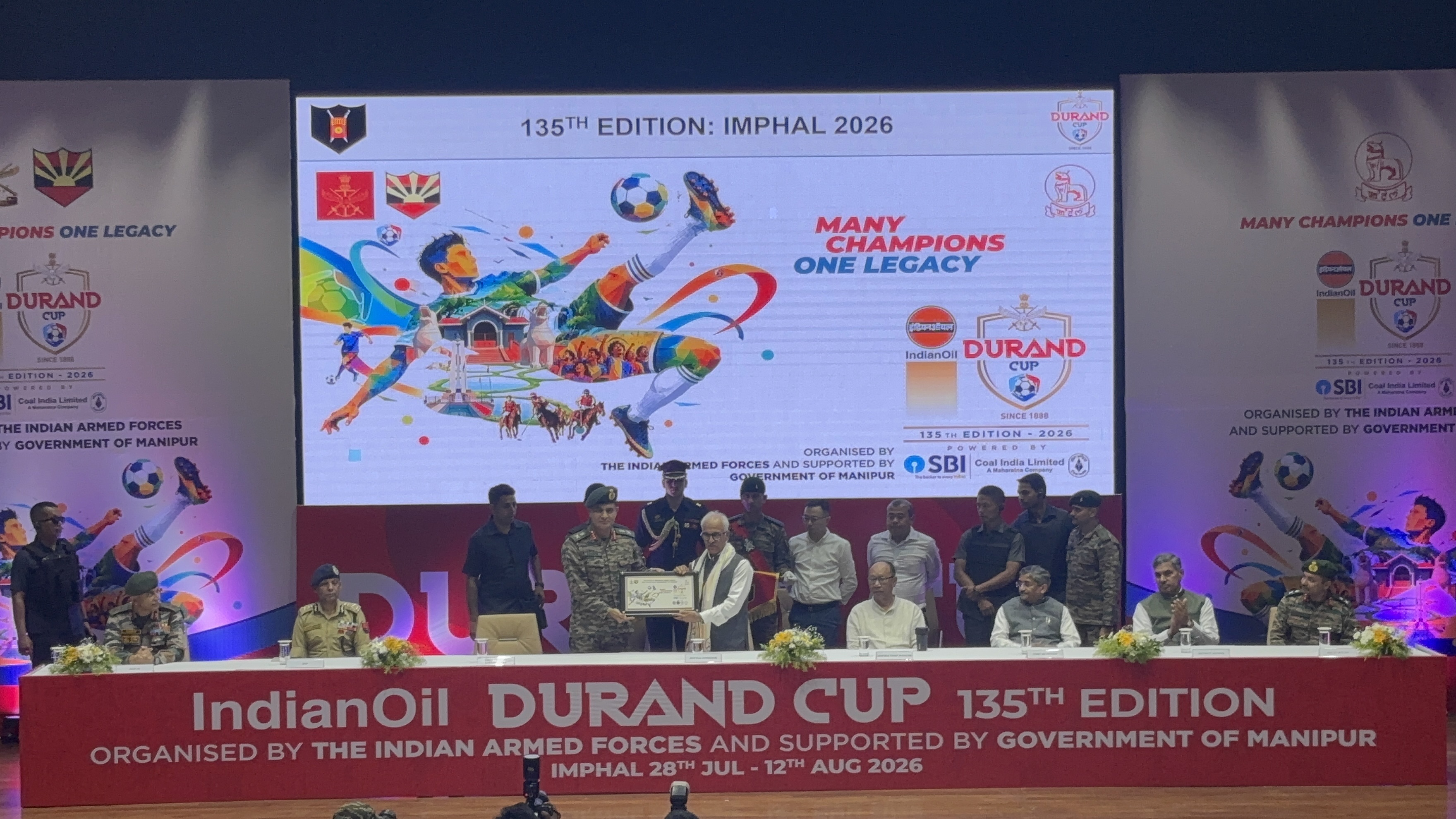 Manipur Welcomes Durand Cup Trophy Tour