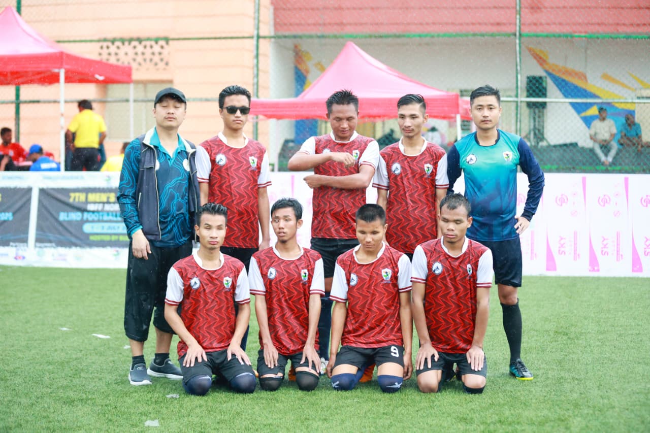 Nagaland men’s blind football team clinch runners-up spot at zonal c'ship