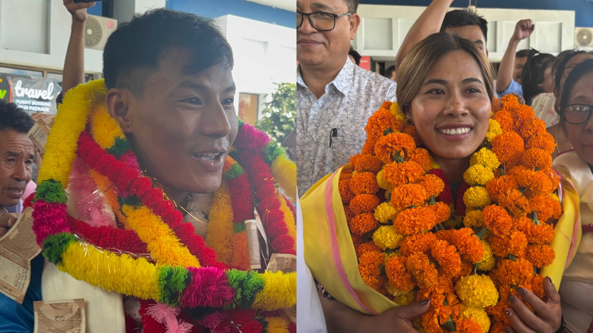 Manipur's CWG Medalists Receive Hero's Welcome