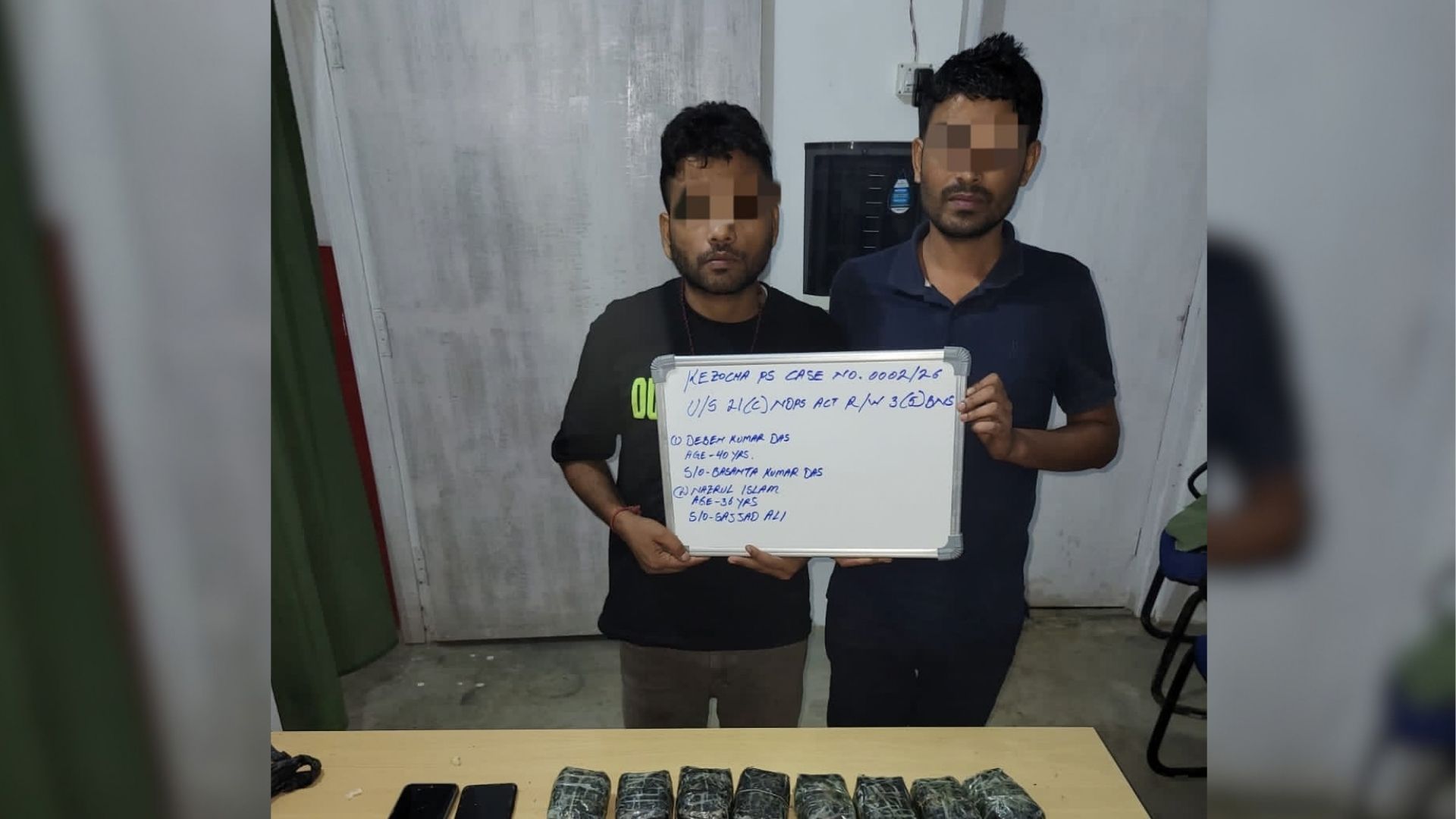Kohima Police Arrest Two After 20,000 Yaba Tablets Seized
